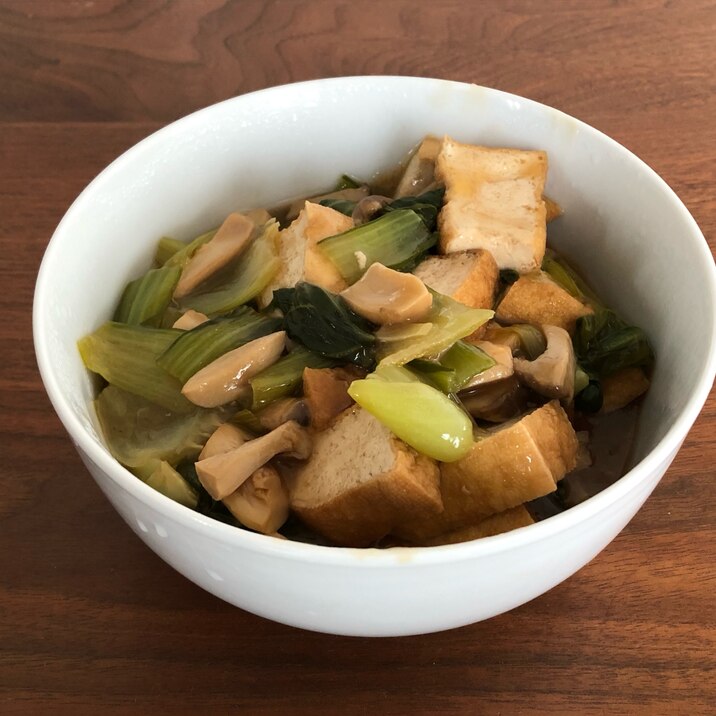 ホットクック 厚揚げと青梗菜とエリンギのうま煮 レシピ 作り方 By ちぃころ 楽天レシピ ホットクック 厚揚げと青梗菜とエリンギのうま煮 レシピ 作り方 By ちぃころ 楽天レシピ